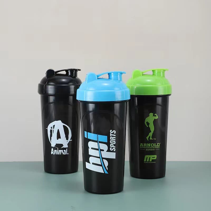 Protein Powder Shaker Cup Outdoor Sports Water Bottle Fitness Large Capacity Drinking Water Bottle Milkshake Cup with Snap Lid High Temperature Resistant Water Bottle