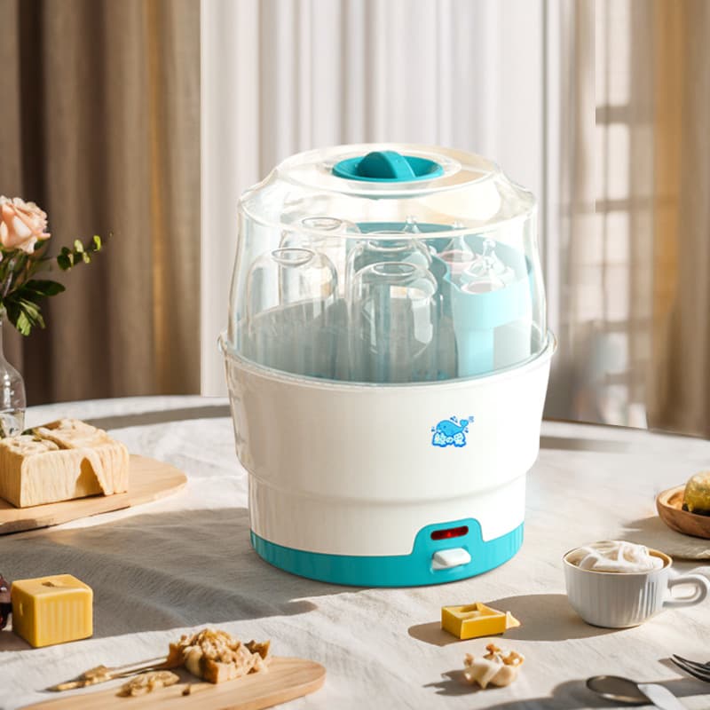 Baby Bottle Sterilizer, Steam Heating Sterilizer for Baby Nipples, Anti-Dry Burning, OEM Customizable, Cross-Border Hot Sale