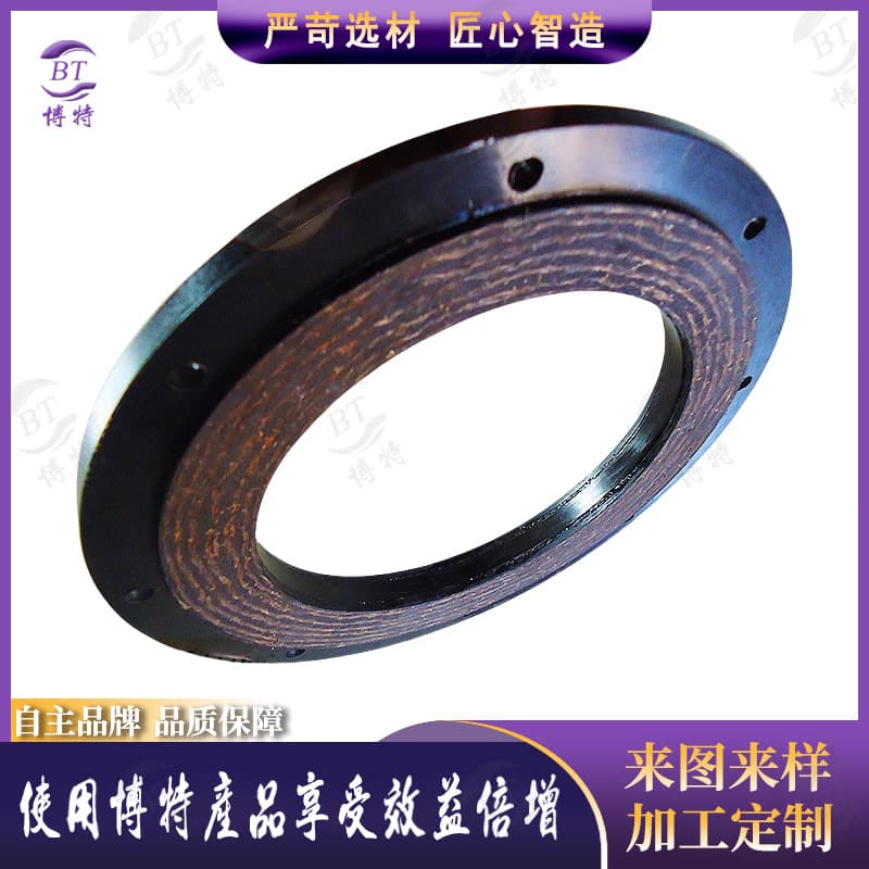 Motor friction plates, brake pads elevator parts, friction plates with iron parts