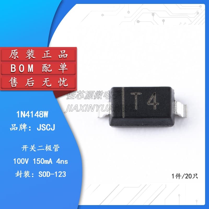 1N4148W Marking T4 SOD-123 100V 150mA SMD Switching Diode 20pcs