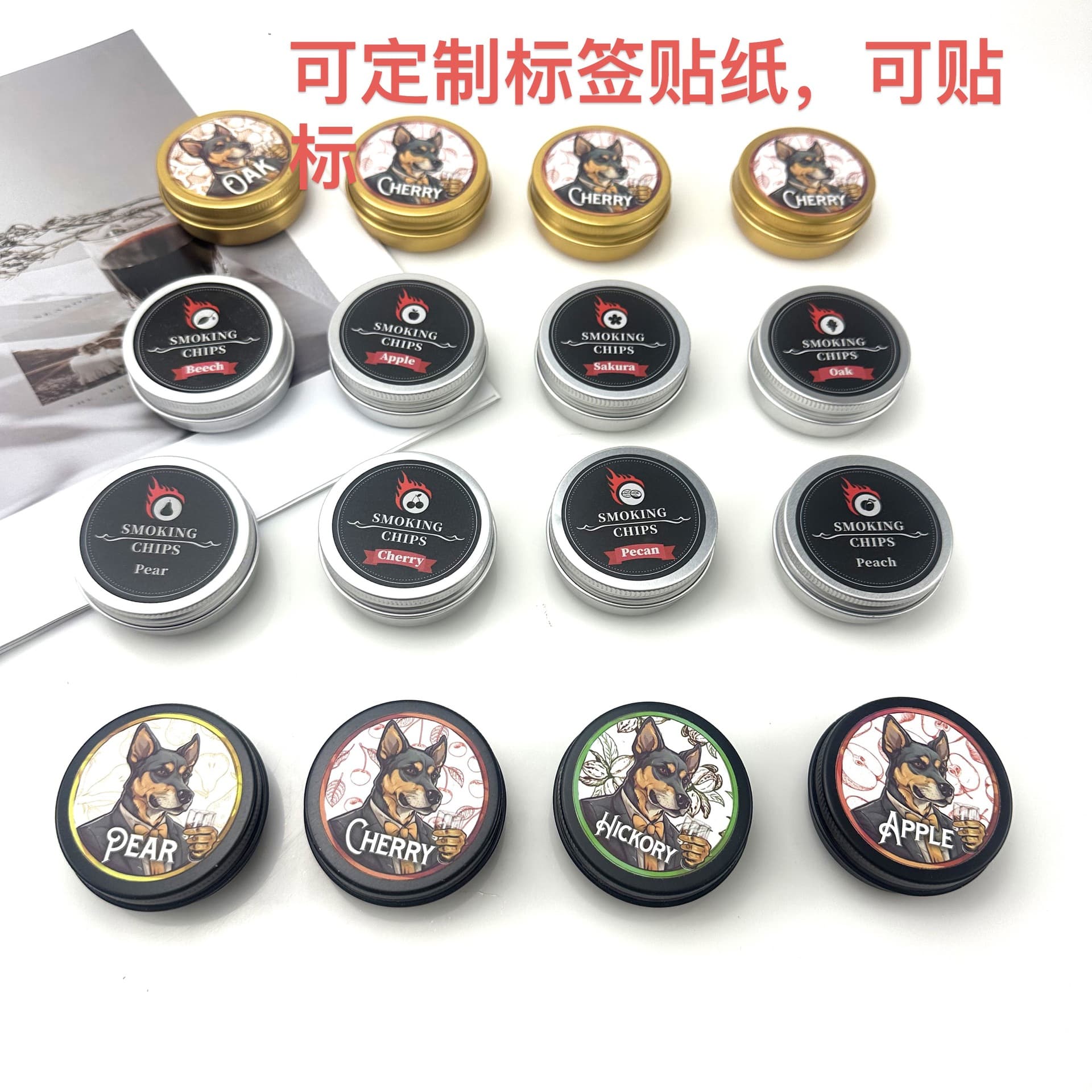 In Stock Cross-Border Cocktail Smoker Kit 12 Flavors Wood Chips Smoker Whiskey Smoker Wood Chips