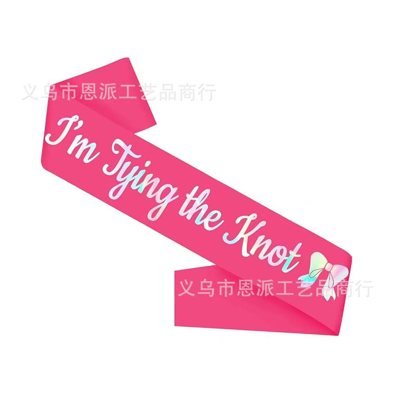 Bachelorette Party Sash for Bride-to-Be, Suitable for Bride Decoration, Engagement Gift