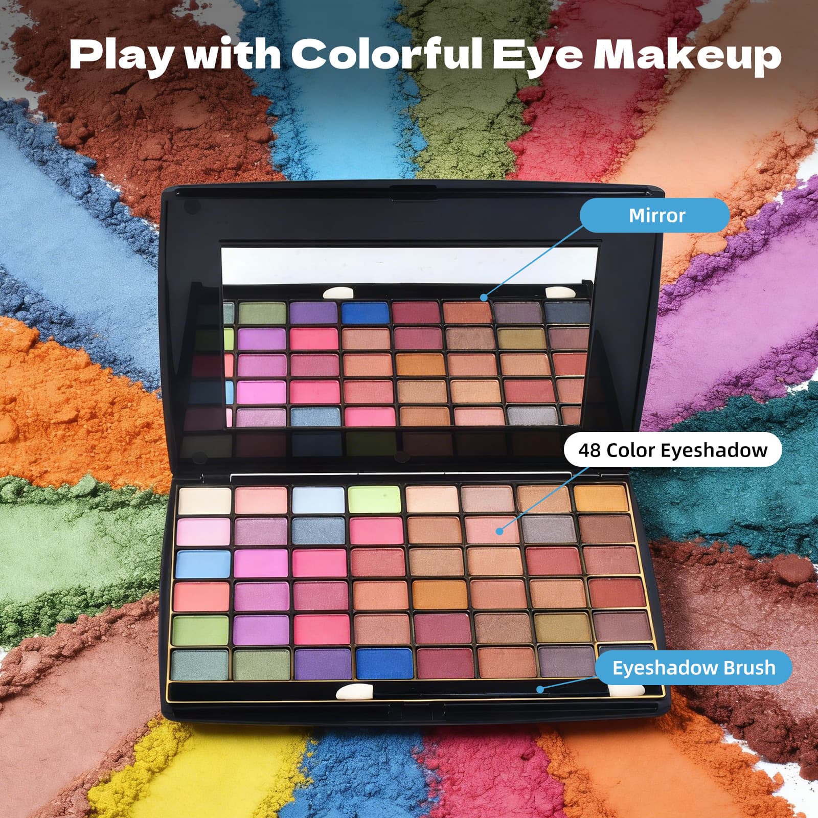 T.Y.A Export 48-Color Eyeshadow Palette Matte Eyeshadow Set Eye Shadow Plate Makeup Kit