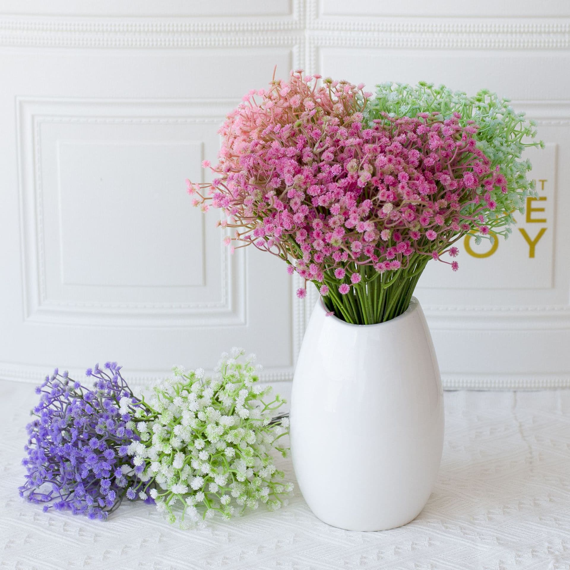 Artificial Gypsophila Flowers DIY Decorations Wedding Living Room Home Decor Plastic Bouquet Wholesale