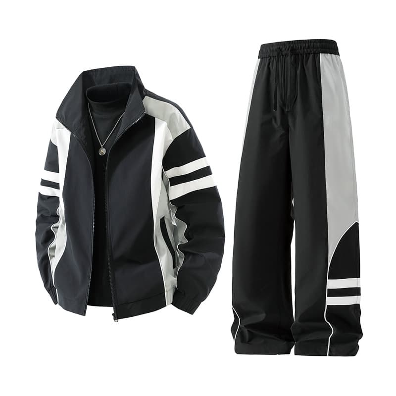 NASA Fall Jacket for Men and Teens, Trendy Loose Fit Casual Sportswear Set for High School and Middle School Students