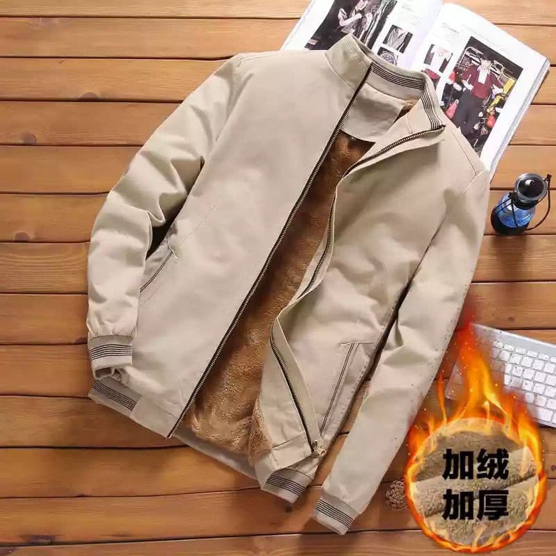 Cross-border exclusive for AliExpress Amazon new men's casual plus velvet men's work jacket washed cotton jacket