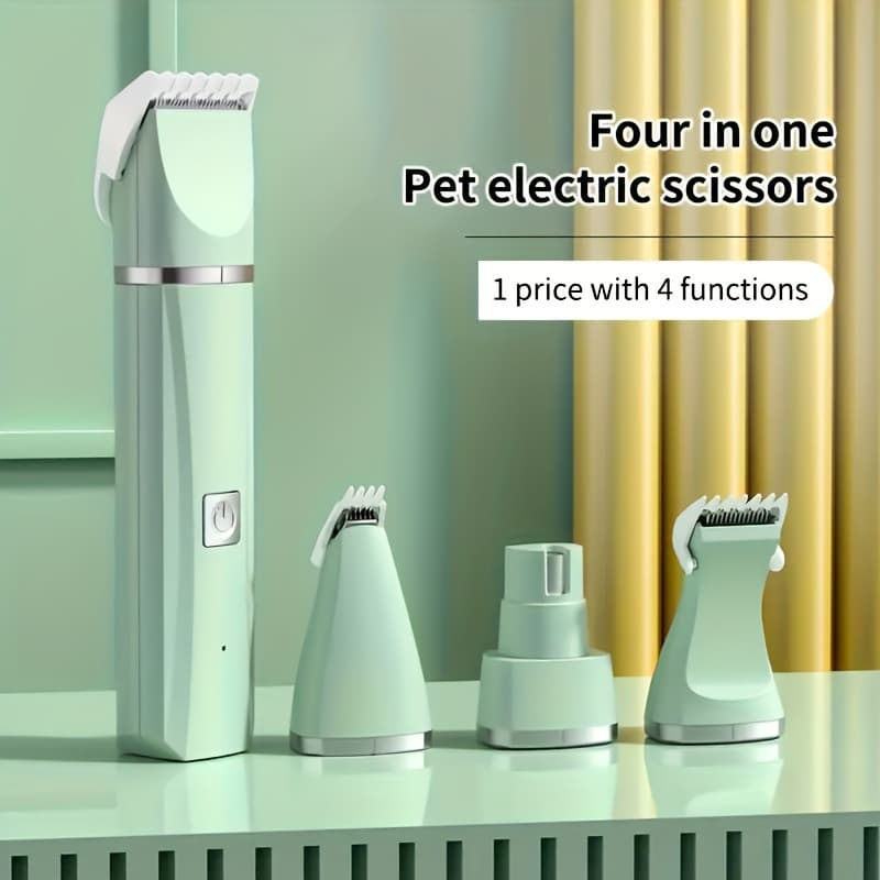 New Cross-border 4-in-1 Electric Pet Hair Trimmer