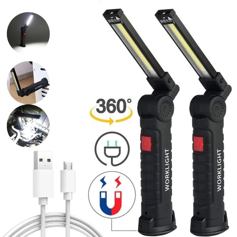 Cross-border work light folding charging multi-function magnet tent light outdoor flashlight car maintenance cob