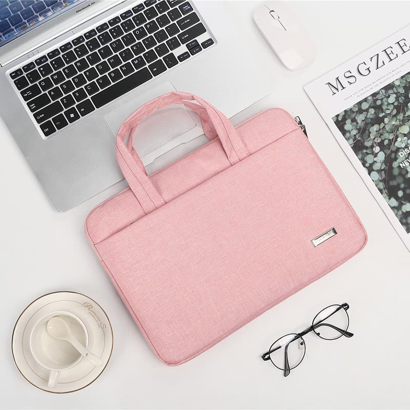 Factory custom laptop handbag for women, 15.6 inch fashionable laptop sleeve with logo printing