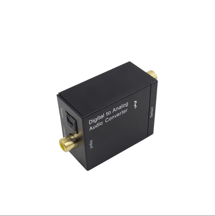 New Bluetooth Digital to Analog Audio Converter, Digital Coaxial/Optical to Analog Converter, Plastic Case