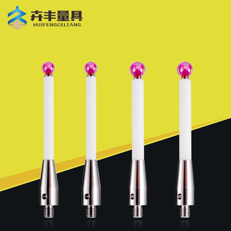 Three-dimensional probe, CMM machine probe, ruby ceramic rod extended probe, thread M4E18