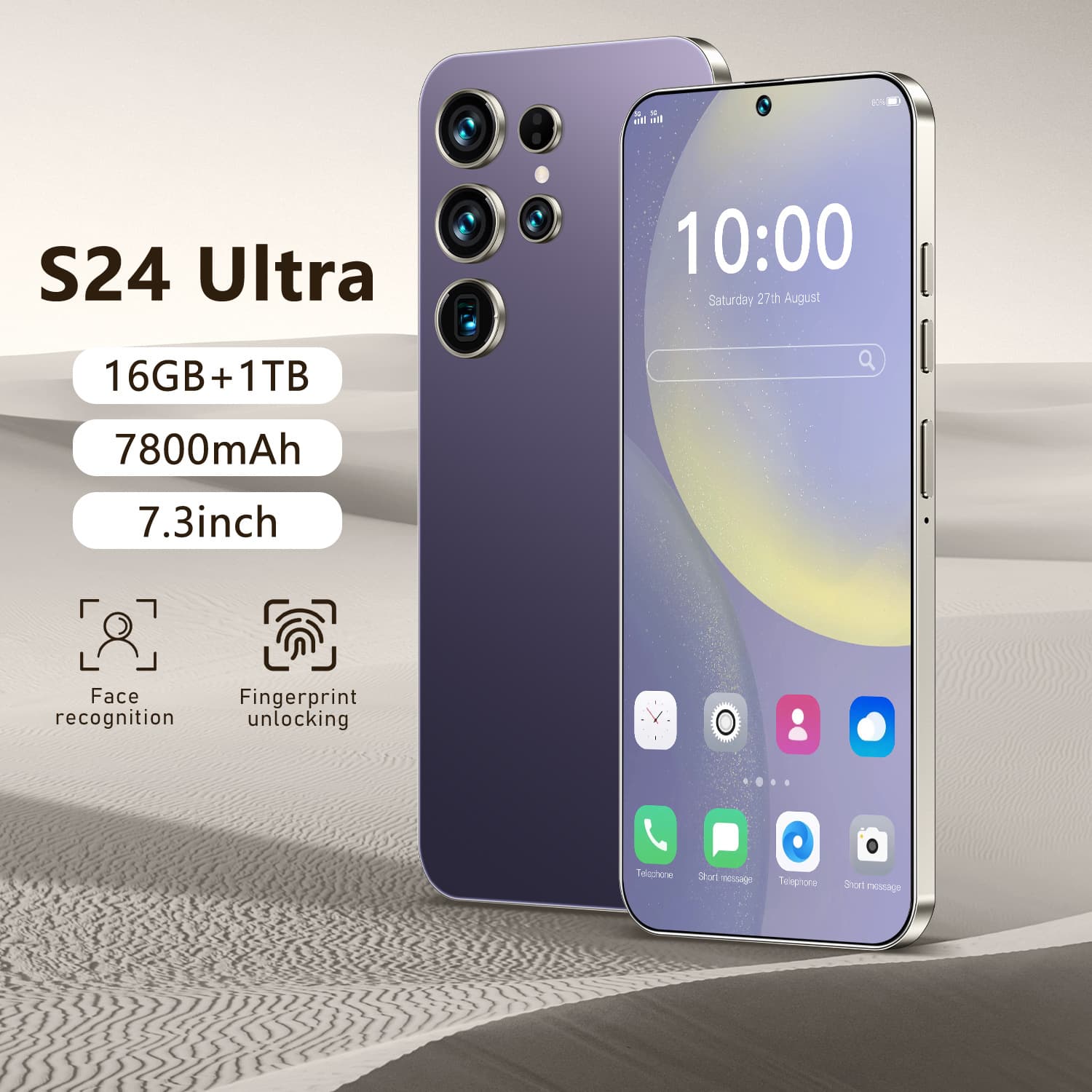 S24 Ultra 6.6-inch large screen eight-core 4G full network smartphone cross-border wholesale for European and American versions