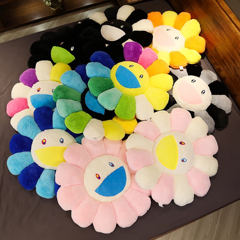 Internet-famous Takashi Murakami Sunflower Plush Toy Flower Pillow Cute Doll for Girls Extra Large Stuffed Toy