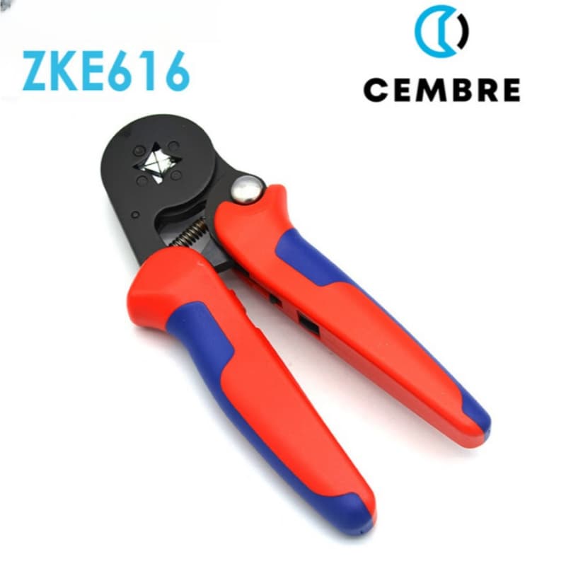 CEMBRE Senboer Italy 0.08-16 mm² Side-Insert Terminal Ratchet Crimping Pliers ZKE616N