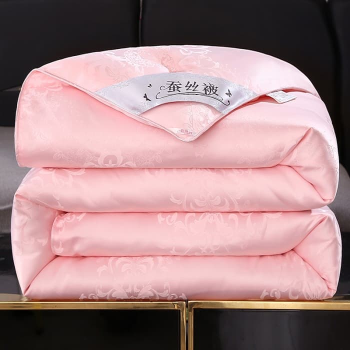 Tongxiang Handmade Mulberry Silk Duvet, Thickened Warm Winter Quilt, Spring/Autumn Comforter, 2-in-1 Dual-Layer Wedding Cotton Quilt, Summer Quilt