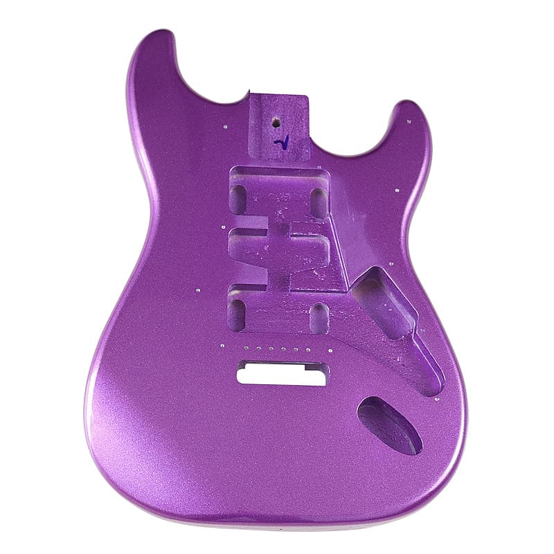 Electric Guitar Single Tremolo Gloss Metallic Purple Body DIY Professional Guitar Body Assembly