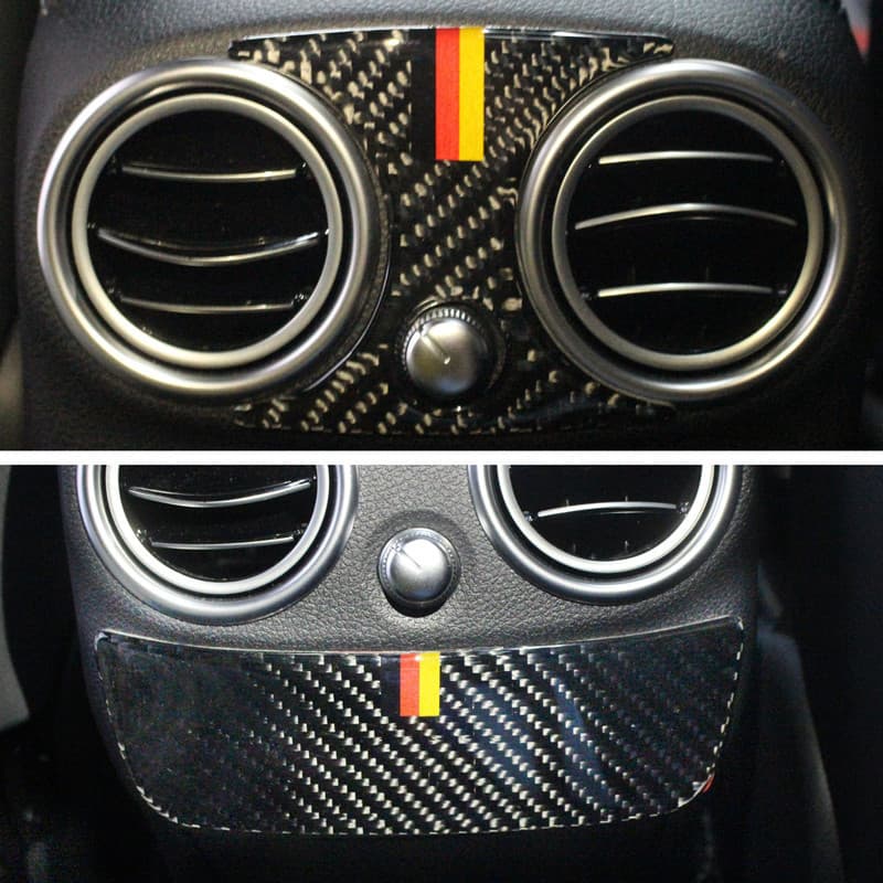 Carbon Fiber Steering Wheel Center Console Frame for Mercedes-Benz New C-Class GLC W205 C200L C260L Interior Modification