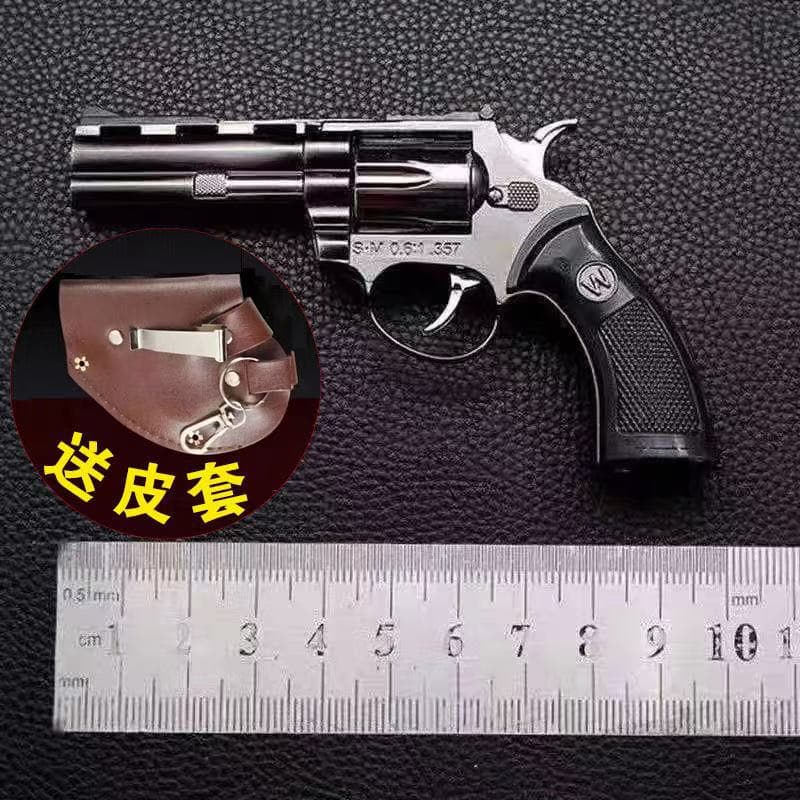 Novelty Funny Gun-Shaped Lighter with Direct Flame Refillable for Birthday Gifts Street Stall Fun