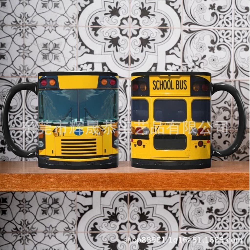 Cross-border New Product Bus Driver Mugs School Bus Mugs