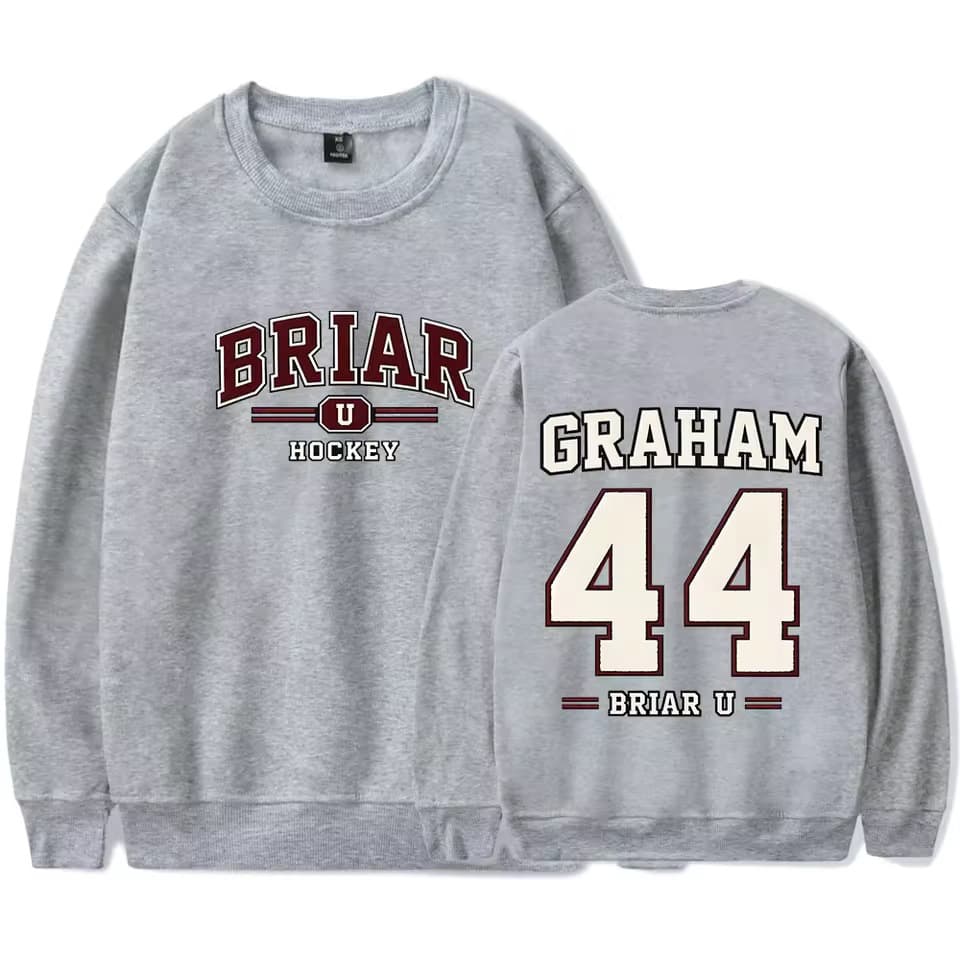 [Cross-border European code] Off-campus Graham 44 Briar University Merch crew neck sweatshirt Cosplay for women