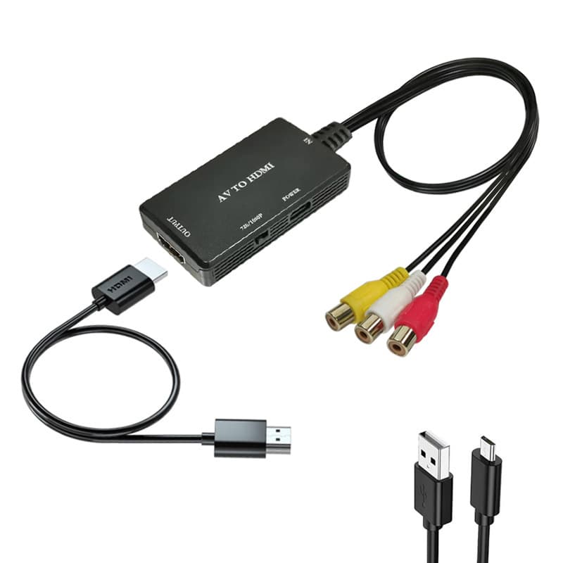 Manufacturer supplies AV to HDMI converters, RCA to HDMI 1080P high-definition RCA converters with good compatibility.