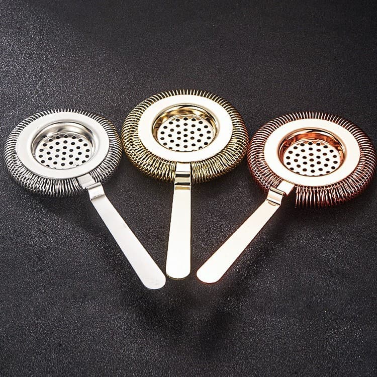 Bar soul ice strainer, professional stainless steel bartending filter, ice separator, Hawthorne strainer creative filter