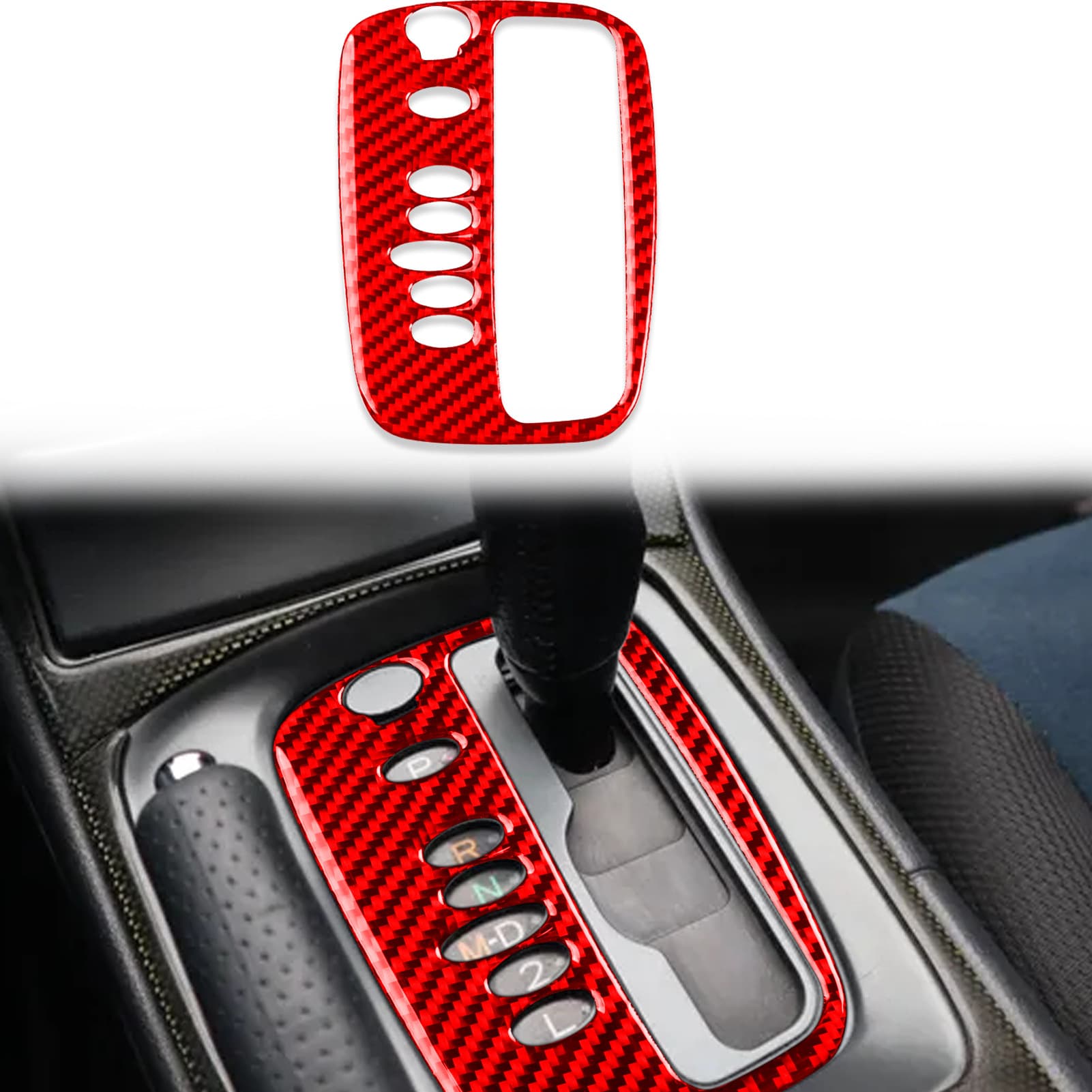 Carbon fiber interior shift panel trim accessory for Toyota Celica 2000-2005