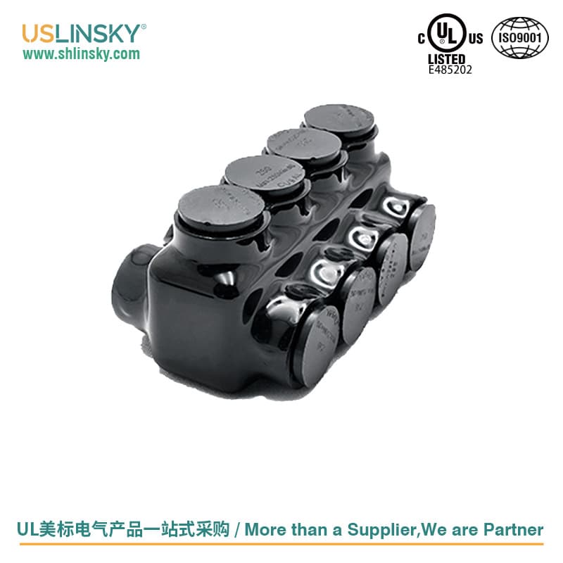 Uslinsky Insulated Multi-Core Cable Connector UL Certified US Standard Dual Entry Multi-Core Terminal LICD250