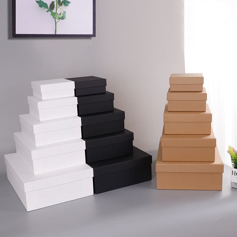 Wholesale Lid and Base Belt Packaging Box for Clothes, Bags, Gifts, White Gift Box, Flower Bouquet Box