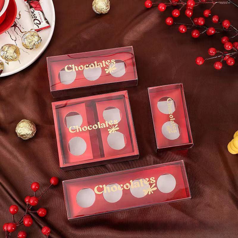 New 4-piece Ferrero plastic box, 2-piece and 3-piece chocolate candy packaging box, small candy box for wedding favors, empty