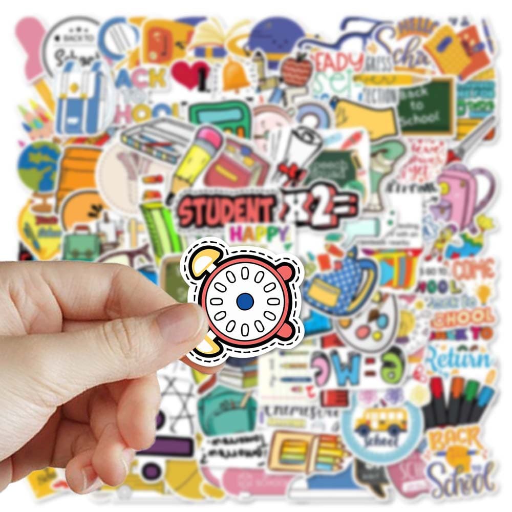 100pcs Cartoon Doodle Stickers for School Supplies, Luggage, Phone Case, Notebook, Pencil Case Decoration