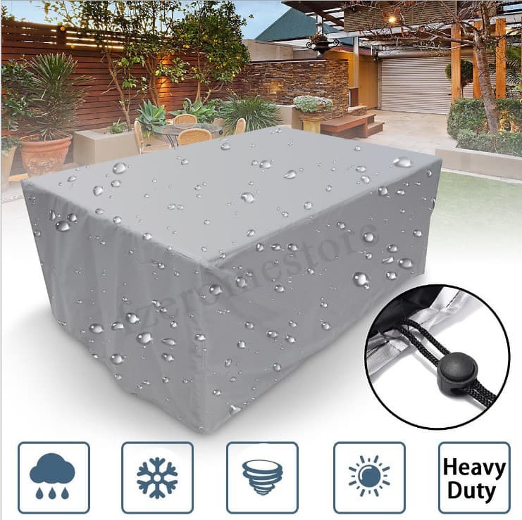 Spot goods, cross-border furniture covers, outdoor garden waterproof and dustproof covers, patio table and chair dust covers, combination table and chair covers.