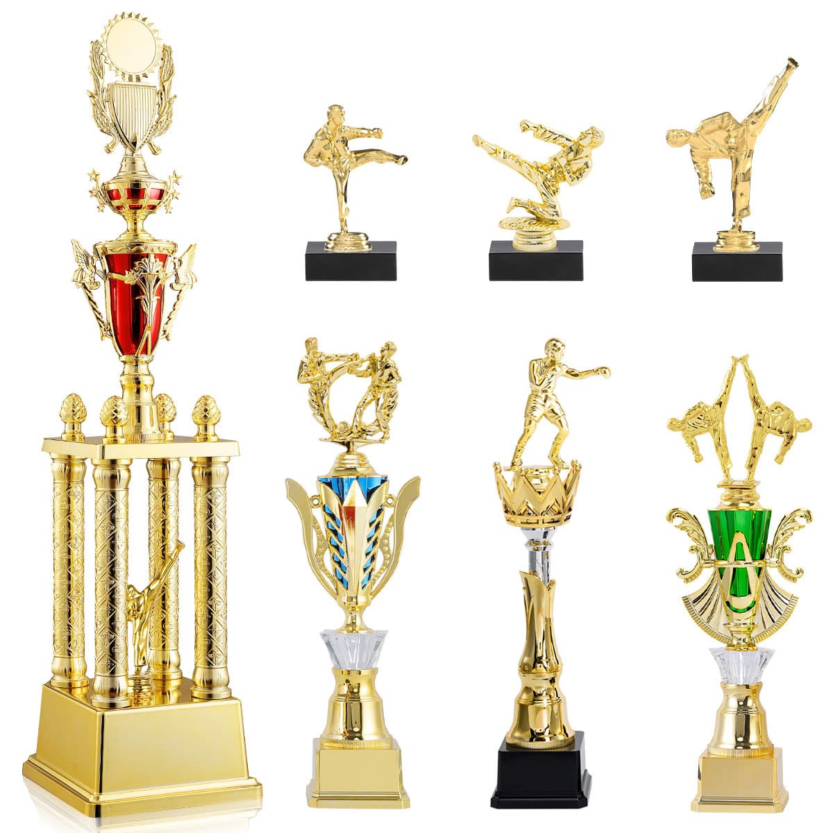 Factory direct sales cross-border taekwondo trophy custom-made children's martial arts jujitsu boxing competition small trophy for large events