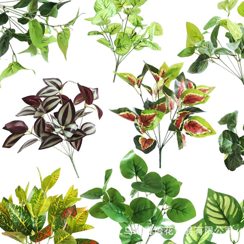 Artificial Greenery Fern Persian Leaf Fake Plant Wall Greenery Wall Flower Arrangement Wedding Indoor Decoration Wholesale