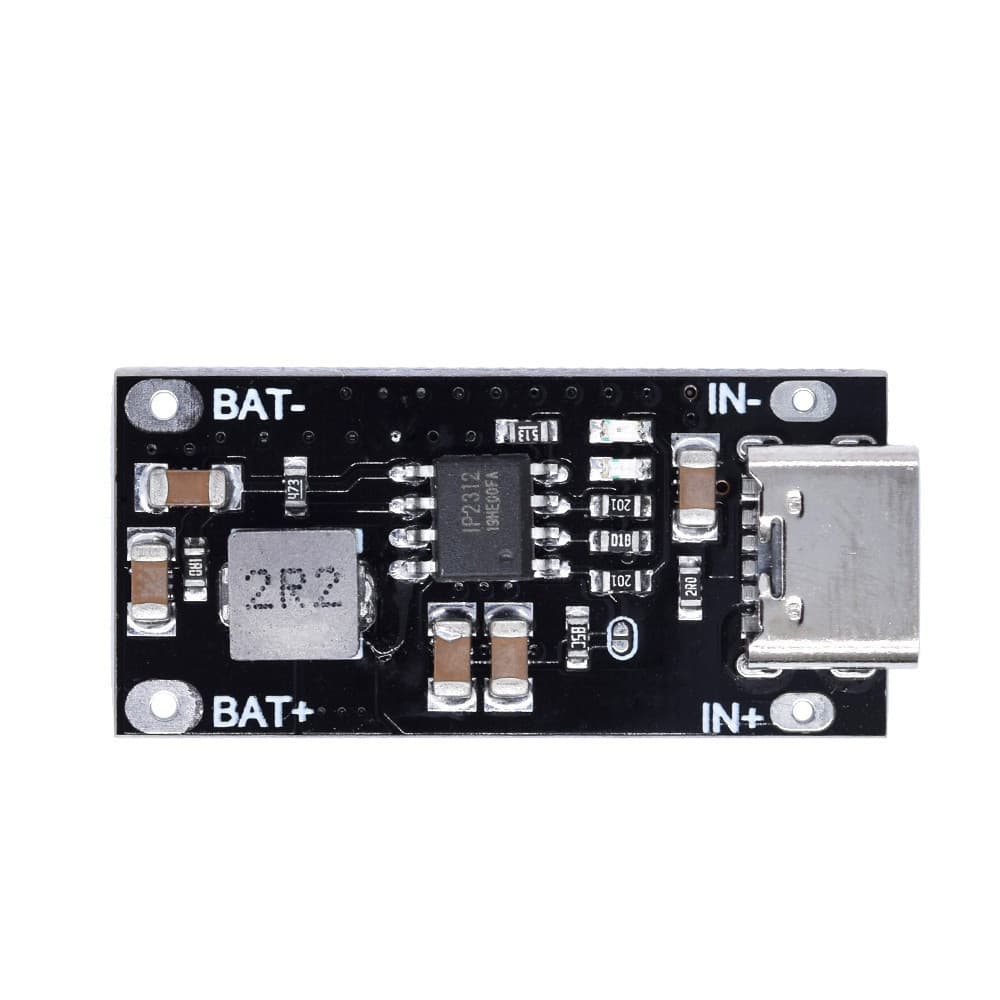 IP2312 Polymer Ternary Lithium Battery Fast Charging Board 3A 5V to 4.2V 4.35V Type C