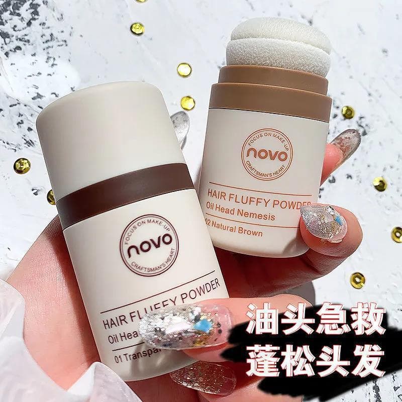 Novo Volumizing Powder for Hair, No-Wash Oil Control, Dry Shampoo Powder for Greasy Hair, Lazy Hair Styling Tool