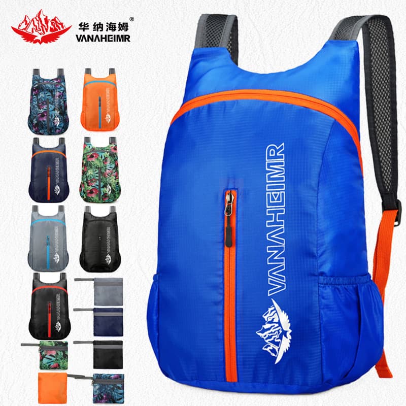 Warnerheim Cross-border New Fashion Outdoor Foldable Backpack Ultra-light Portable Travel Bag Outdoor Pack Folding Bag