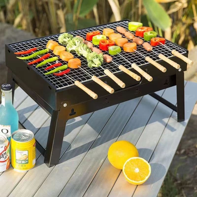 Factory Medium Thickened Folding BBQ Grill Outdoor Portable BBQ Grill Home Charcoal Grill