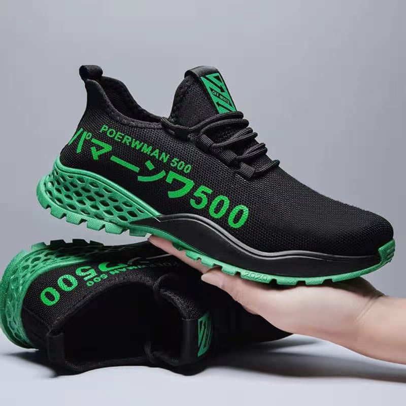New Korean Style Casual Sports Shoes, Sports Fly-Knit Running Shoes, Comfortable Non-Slip Casual Men's Shoes, Trendy and Versatile Men's Shoes