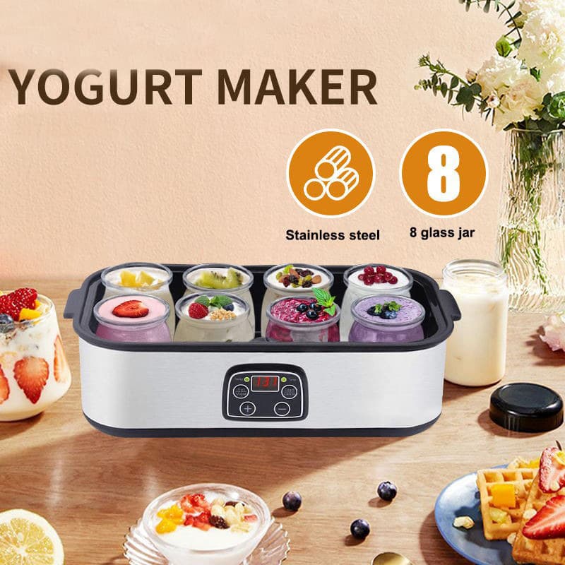 Cross-border European standard yogurt maker, milkshake, jam, ice cream, yogurt pudding, 8-cup, 1400ml