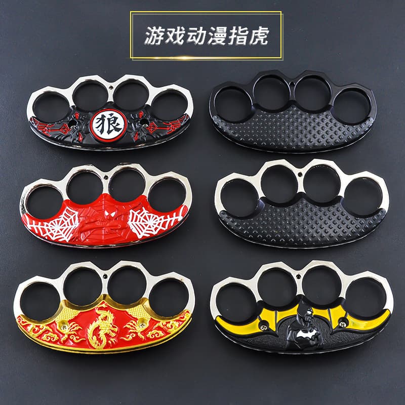 Anime Cosplay Knuckle Dusters Golden Dragon Spider-Man Outdoor Prop Toy Game Model Student Toy Decoration