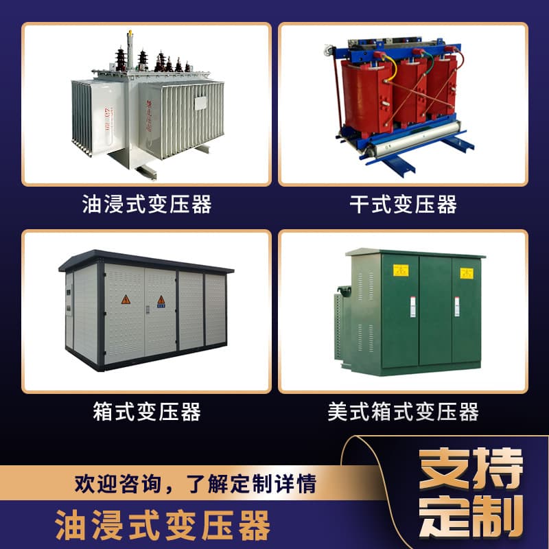 Power Transformer Manufacturer S11-S13-S20 Oil-Immersed Transformer 500/1000kVA High Voltage 10kV Custom