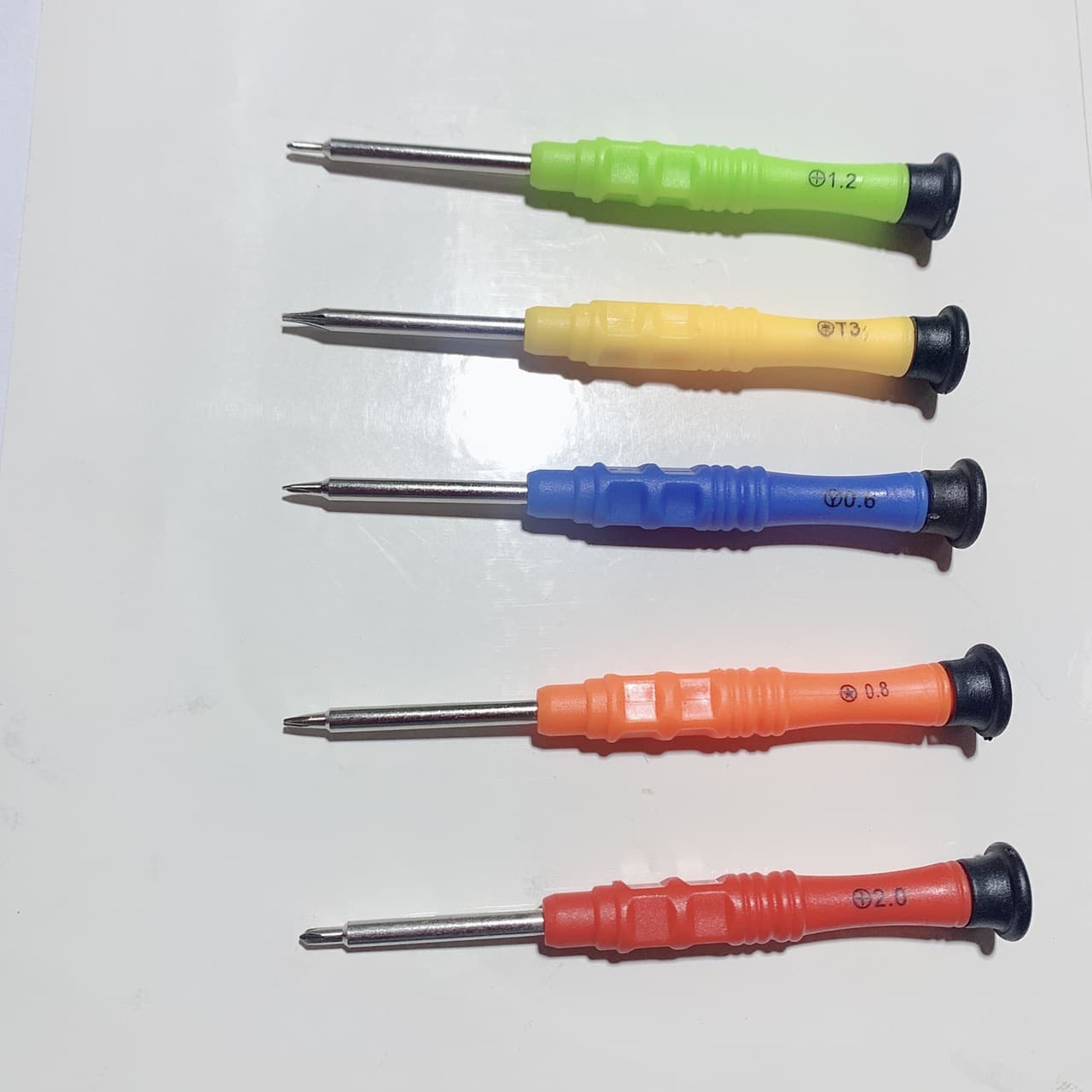Small Phillips and Flathead Screwdrivers with Spring Bar Pliers, Black Mini Screwdriver Set, Gift for Phone Disassembly Tools and Toys