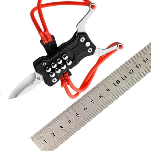 New Slingshot Folding Knife G10 Handle Competition Deformable High Precision Hunting Slingshot Portable Self-Defense Fruit Knife