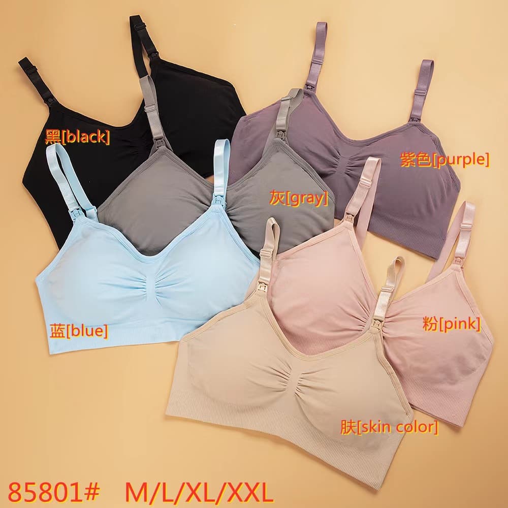2025 Nursing Bra with Front Opening, Comfortable Maternity Underwear, Wire-Free Nursing Bra Wholesale