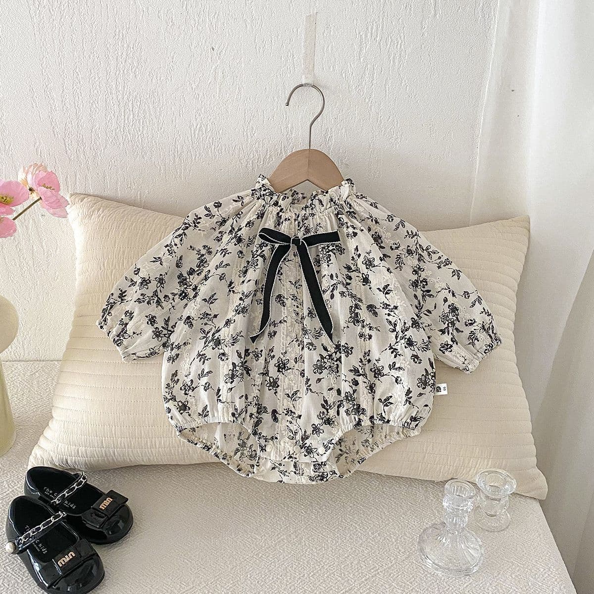 Baby's Spring and Autumn Clothes Baby's Long Sleeve Bag Fart Clothes Hundred Days Online Popular Super Cute Foreign Style Princess Siaman Out Sweet Ha Clothes