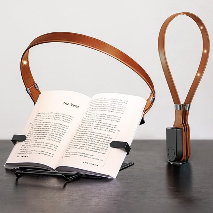 CCTV Leather Magnetic Book Lamp Night Light Eye Protection Reading Lamp Clip-on Leather Lamp Cross-Border Hot Sale