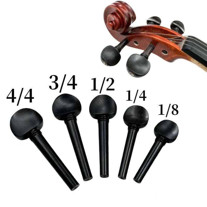 Violin accessories, violin ebony tuners, pegs, knob handles