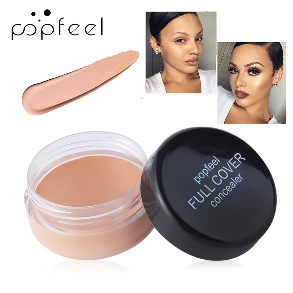Popfeel Single-Color Concealer Foundation for Export, Covers Dark Circles, Spots, Tattoos, Waterproof, European and American Makeup