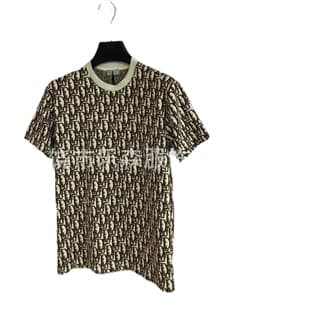 Di Brand Full Print Logo Trendy Unisex Sports Casual Crew Neck T-Shirt Top Casual Versatile Short Sleeve Wholesale